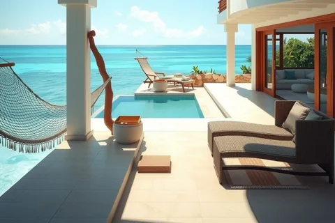 Villa frente al mar de 5 recámaras en Akumal Norte con acceso directo a la playa — foto 2