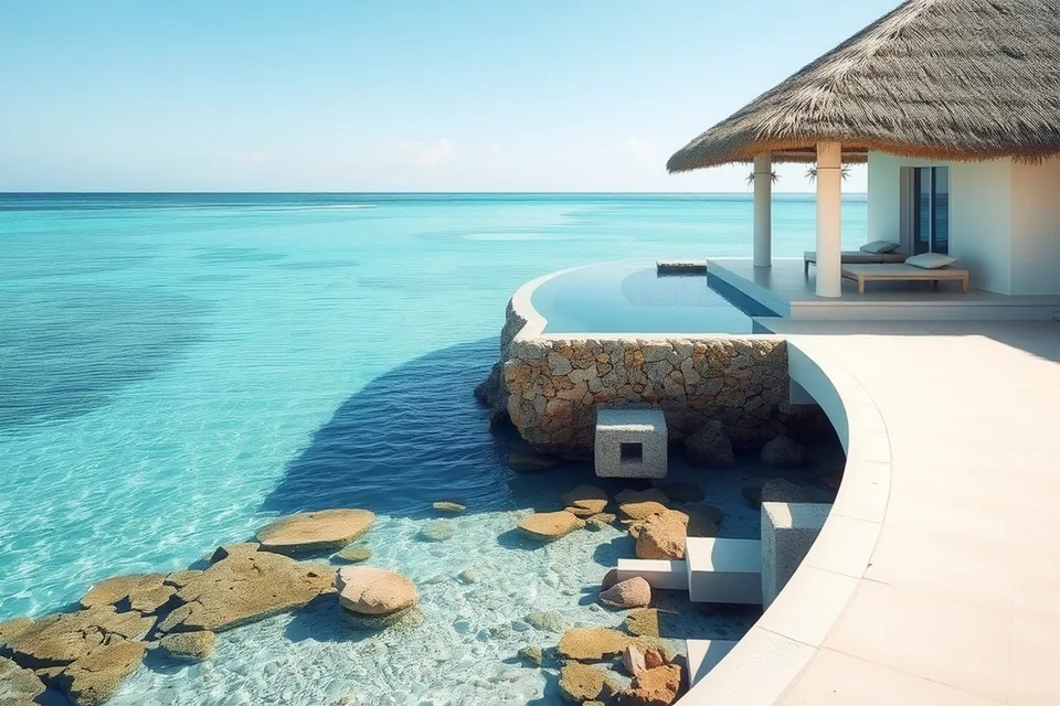 Villa frente al mar de 5 recámaras en Akumal Norte con acceso directo a la playa — foto 1